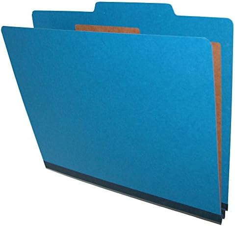 Kartonske mape s plavom gornjom karticom, veličina slova, 1 razdjelnik, 10 komada po kutiji