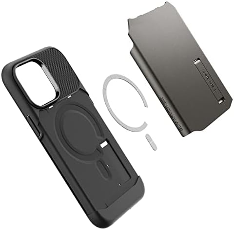 Spigen Slim oklop dizajniran za iPhone 14 Pro Max Case - Gunmetal