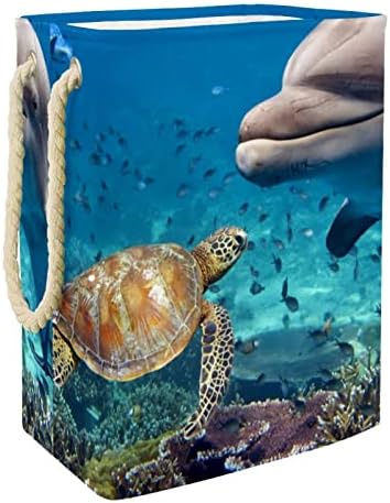 Košara za rublje morska kornjača Dupin sklopive košare za rublje čvrsta kanta za rublje organizacija za pohranu odjeće za spavaću sobu