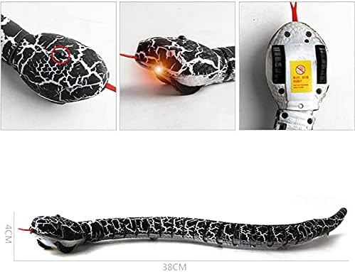 Modni klubovi daljinski upravljač zmija realistična rc zmija igračka, infracrvena daljinska upravljačka zmija igračke zmija zmija pljusne