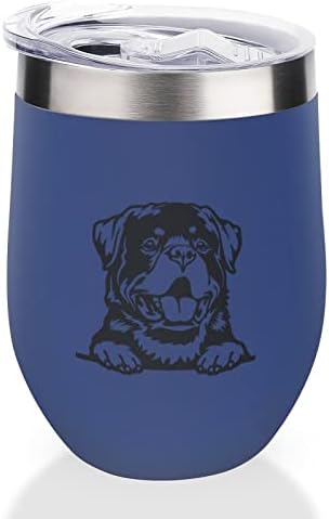 Funlucy Dog Portret za kućne ljubimce Vakuum izolirani putnički turnir Rottweiler 12oz od nehrđajućeg čelika s gurnutim umetnutim boca