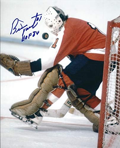 Autografirani Bernie roditelj 8x10 Philadelphia Flyers Photo