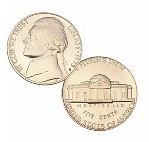 1975. S US MINT JEFFERSON PROIZVOD 5 CENT NICKEL COIN