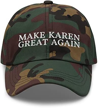 Učinite Karen sjajno opet tati šešir - smiješna Karen vezena kapica - poklon za žene po imenu Karen