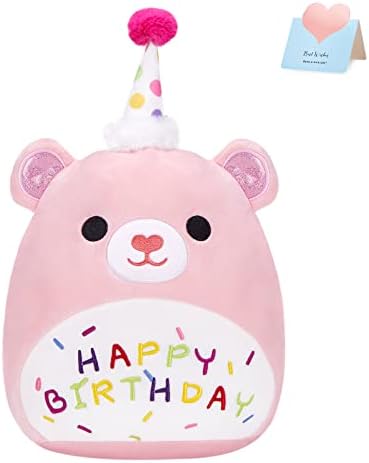 ; Ružičasti medvjedić za rođendan mekani plišani jastuk rođendanski pokloni, 12
