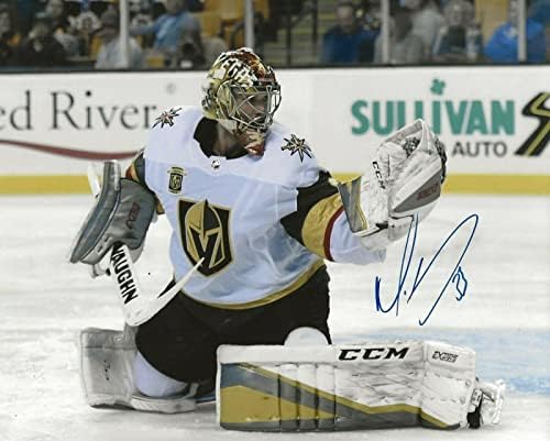 Maxime Lagace potpisao Las Vegas Golden Knights 8x10 Fotografija Autografirana max 3 - Autografirane NHL fotografije