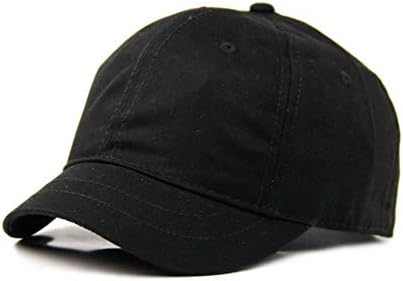 pamučna bejzbolska kapa s podesivom zaštitom od sunca u crnoj boji