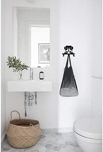Rottweiler Slatka zavirite u Boo portret u obliku dizajna metalna zidna kuka za povodce odjeća ručnik ručnik kuhinja blatova spavaća