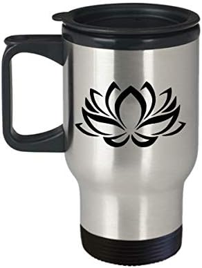 Lotus putnička šalica joga kave za kavu za žene ili muškarce čaja