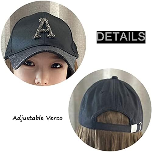 Perike perika za kosu bejzbolska kapa Perike kompatibilne sa ženskim, sintetička duga valovita kosa s priloženim ljetnim šeširom za