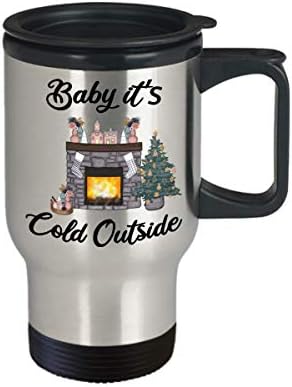 Hollywood & Twine Baby To je hladno vani šalica božićni poklon Slatke zimske ugodne šalice s darom za baku za djevojku za putničku