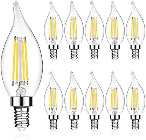 Bazne svjetiljke za LED kandelabre 912 ekvivalentne su 60 vata, LED svjetiljke za luster od 5 vata, bez podešavanja svjetline, LED