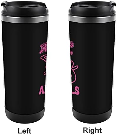Sreća su axolotls putničke šalice za kavu s poklopcem izolirane šalice od nehrđajućeg čelika dvostruka zidna boca