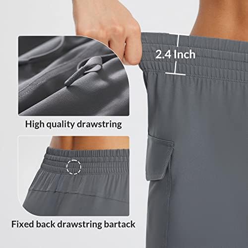 Baleaf ženske kratke hlače visoki struk Pješačenje kratkih kratkih hlača Pokupi Elastic Lightweight Quick Dry Athletic UPF50