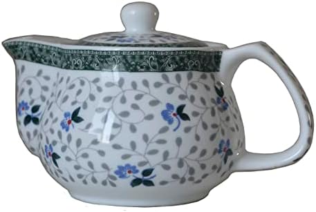 Mali porculanski čajnik, lonac za čaj od 9oz s filterom od nehrđajućeg čelika šarene kineske cvjetne ptice