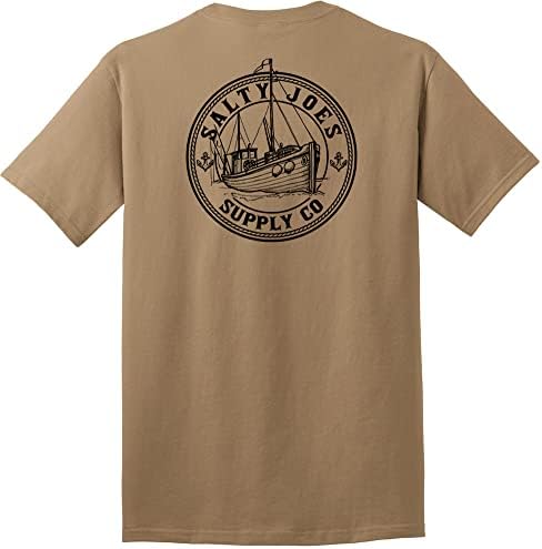 Slani Joes Muški grafički logotip teške pamučne majice u redovitim, velikim i visokim