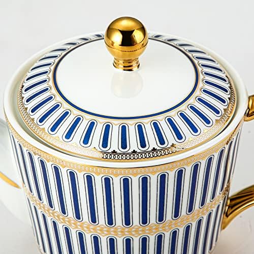 CWLWGO- Kraljevski čajnik, lonac s keramičkim čajem u europskom stilu, čajnik za cvjetanje i labav list - 24 unce, nije uključen uklonjivi
