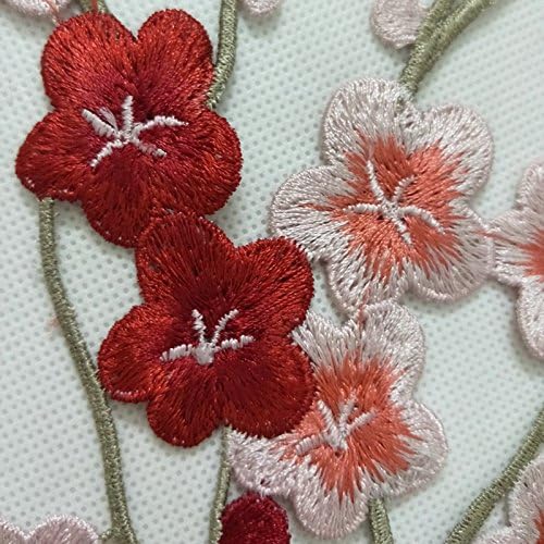 1set Veliki dugački cvjetanje šljive cvjetna čipkasta tkanina za vez za vez za čipku motiv venise utisnute flastere za šivanje…