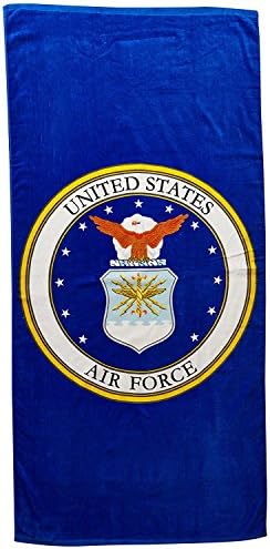 Američki odjel zrakoplovnih snaga Sjedinjenih Država za pečat zrakoplovnih snaga Veliki ručnik za plažu 30 inča x 60 inča - službeno