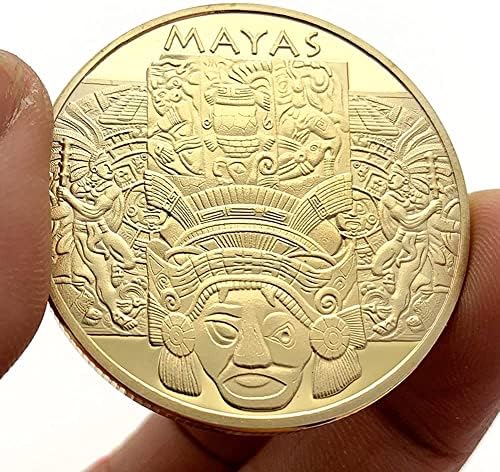 Izvrsna drevna civilizacija Meksiko prigodni kovanice Maja zbirke kovanica Maja pozlaćeni novčići posrebreni novčići