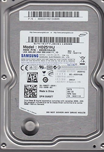 Hard disk Samsung SpinPoint F1 HD251HJ 250GB 7.2 K 8MB SATA