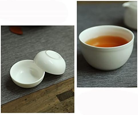 Xwozydr kineski kung fu za čaj set bijeli porculanski keramički čajnik Matt Beam lonac japansko kućanstvo na otvorenom putovanja gaiwan