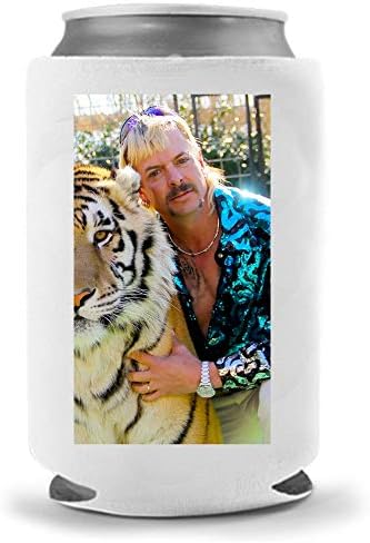Proizvodi Cool Coast | Smiješni tigar kralj Joe egzotična parodijska hladnjaka - velika mačka Carole Baskin Smiješno pivo Can Coolies