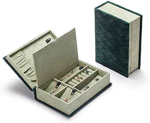 O. naušnice kutija za pohranu nosač stalak za prikaz Prijenosna torba za nakit sklopiva kožna ženska torba u obliku knjige poklon