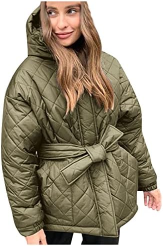 Ženska zimska jakna ogrlica s zatvaračem za patentni zatvarač Slim FIT deblji topli kapuljača s kaputama nadmašuje s remenom