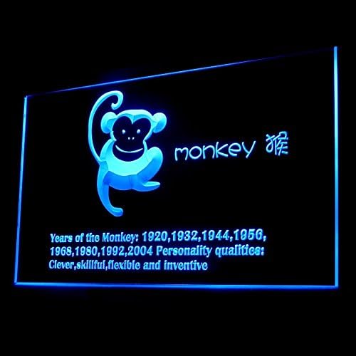 150006 Kineski zodijak majmun Legenda Fortune Display LED Svjetlo neonski znak