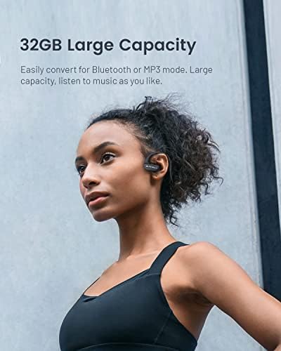Cyboris vodootporne slušalice, IPX8 za plivanje uši za uši Bluetooth, MP3 player 32 GB memorija i ugrađeni zvučnik za provođenje kostiju,