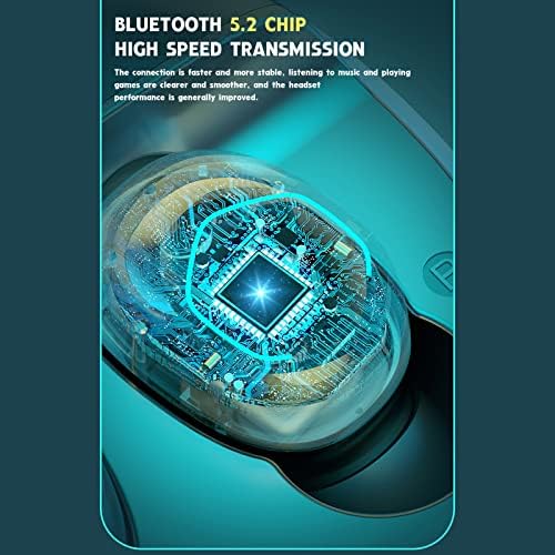 Msgweeeg Bluetooth 5.2 Slušalice - Bežične slušalice 9d Stereo sportske slušalice, binauralno otkazivanje vodootpornog buke s magnetskim