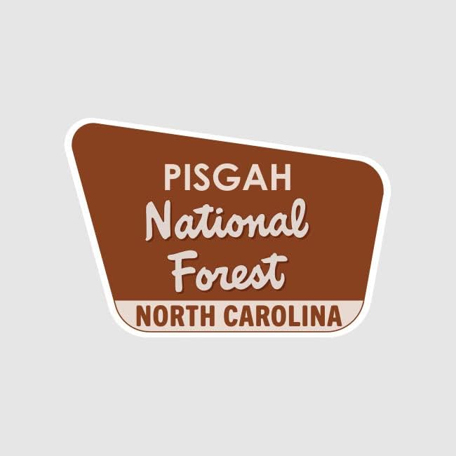 FAGRAPHIX PISGAH Nacionalna naljepnica naljepnica naljepnica za samo ljepilo Sjeverne Karoline NC Kampiranje planinarenje Istražite