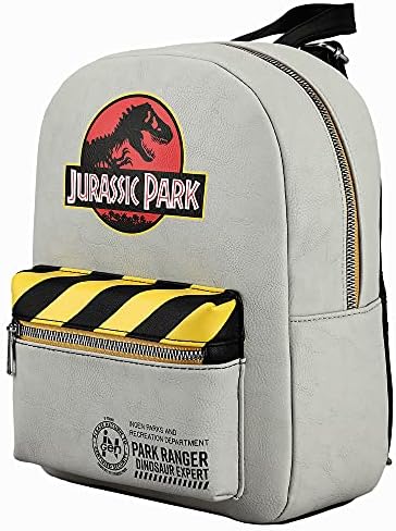 Traka upozorenja s logotipom filma o dinosaurima Jurassic Park Sivi mini ruksak