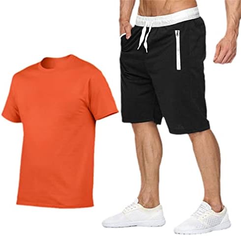 Ljetna ulična odjeća Muškarci postavljaju majice za kratke hlače za kratke hlače Sportska odjeća Muška majica s 2 komada odijela