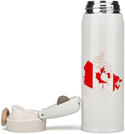 Kanadska zastava Izolacija boca vode od nehrđajućeg čelika Vakuum Izolirana Sportska čaša za vanjsko putovanje kampiranje 350 ml