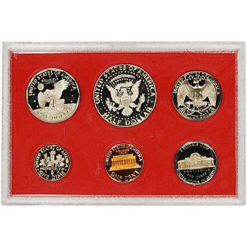 1981. S GEM 6 -komadića dokaza Penny, Nickel, Dime, četvrtina, pola sa SBA Dollar OGP - Izvrsni dokazni novčići US MINT