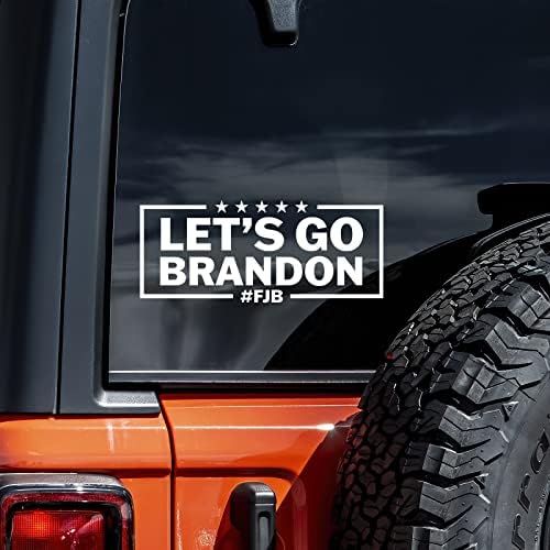 Idemo Brandon Decal vinil naljepnica Auto Car kamion Zidni laptop | Bijela | 7 x 3,25 širok