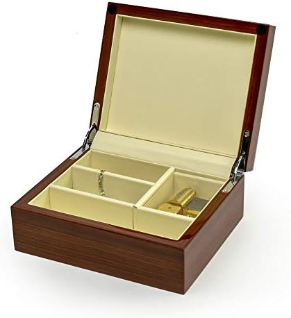 Ultramoderna kutija za nakit od 18 nota od drveta od 18 nota-puno aranžmana za odabir - srebrna zvona