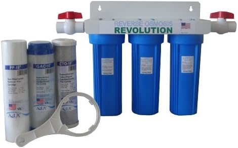 Reverzna osmoza revolucija cijela kuća 3-faza sustava filtracije vode, 3/4 priključak s 2 ventila i dodatni 3 filtra set