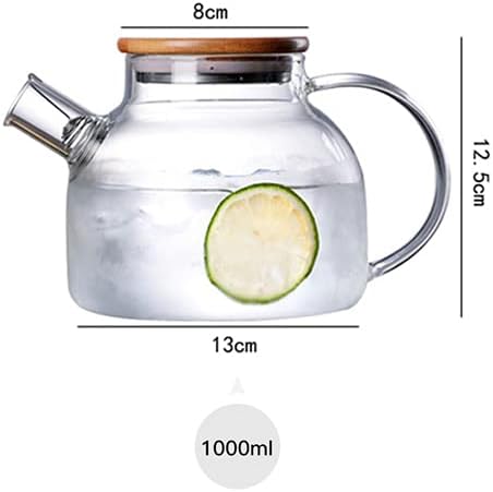 Paynan prozirno stakleni čajnik za vodu vrč s toplinom otpornim kung fu čaj čaj od vode limunade čajnik