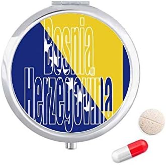 Naziv zastave Bosne i Hercegovine Futrola za tablete džepna kutija za pohranu lijekova spremnik za doziranje