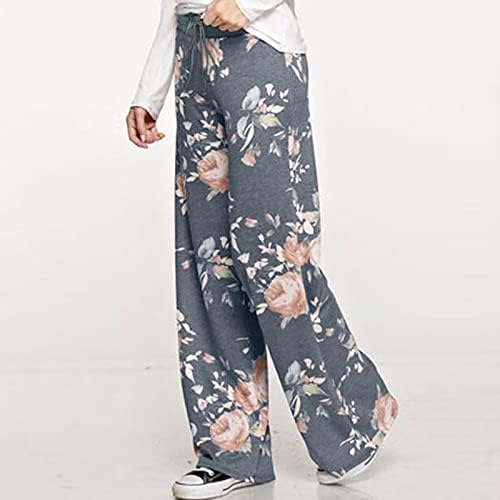 Ženske hlače u donjem rublju, Ležerne široke ženske udobne Ležerne pidžama hlače s cvjetnim printom, ljetne hlače, odijela za žene