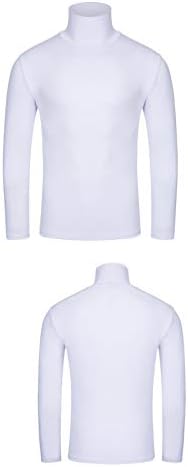Xxbr muški casual tank fit kornjača majice dugih rukava Osnovni pulover toplinski rublje vrhove kornjače za muškarce