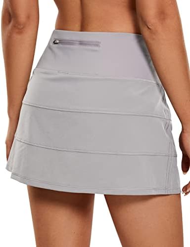 CRZ joga ženske lagane teniske suknje s visokim strukom Atletski trening koji trči sportski golf s džepovima