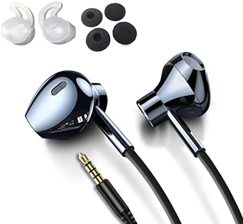 Suyuzrey Wired Earbud Upgrade High-Fidelity Heavy Bass Semi-in-U-uho slušalice s mikrofonom, 3,5 mm dvostruke diafragm uši za uši,