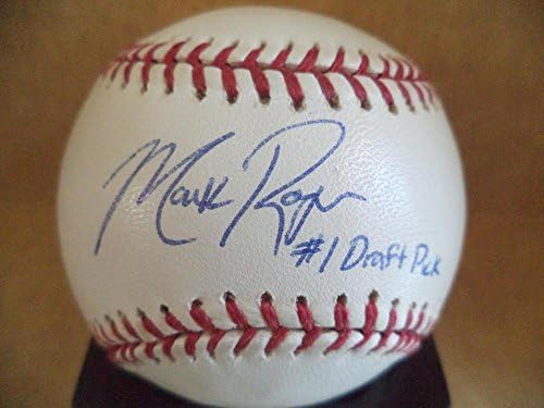 Mark Rogers 1 Nacrt Pick Brewers potpisao je autogramirani M.L. Bejzbol w/coa - autogramirani bejzbol