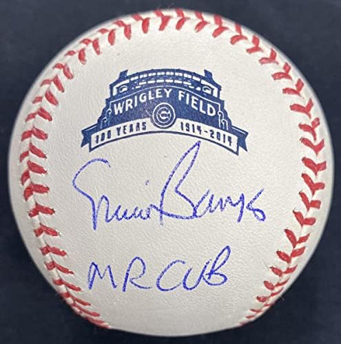 Ernie Banks g. Cub potpisao je Wrigley 100. godišnjicu logotipa bejzbol PSA/DNA - Autografirani bejzbol