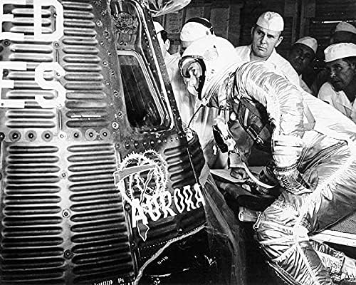 Merkur astronaut Scott Carpenter Aurora 7 11x14 Silver Halonide Photo Print