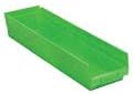 Bin plastične police za gniježđenje 6-5/8 W x 23-5/8 d x 4 h zeleno-puno od 6